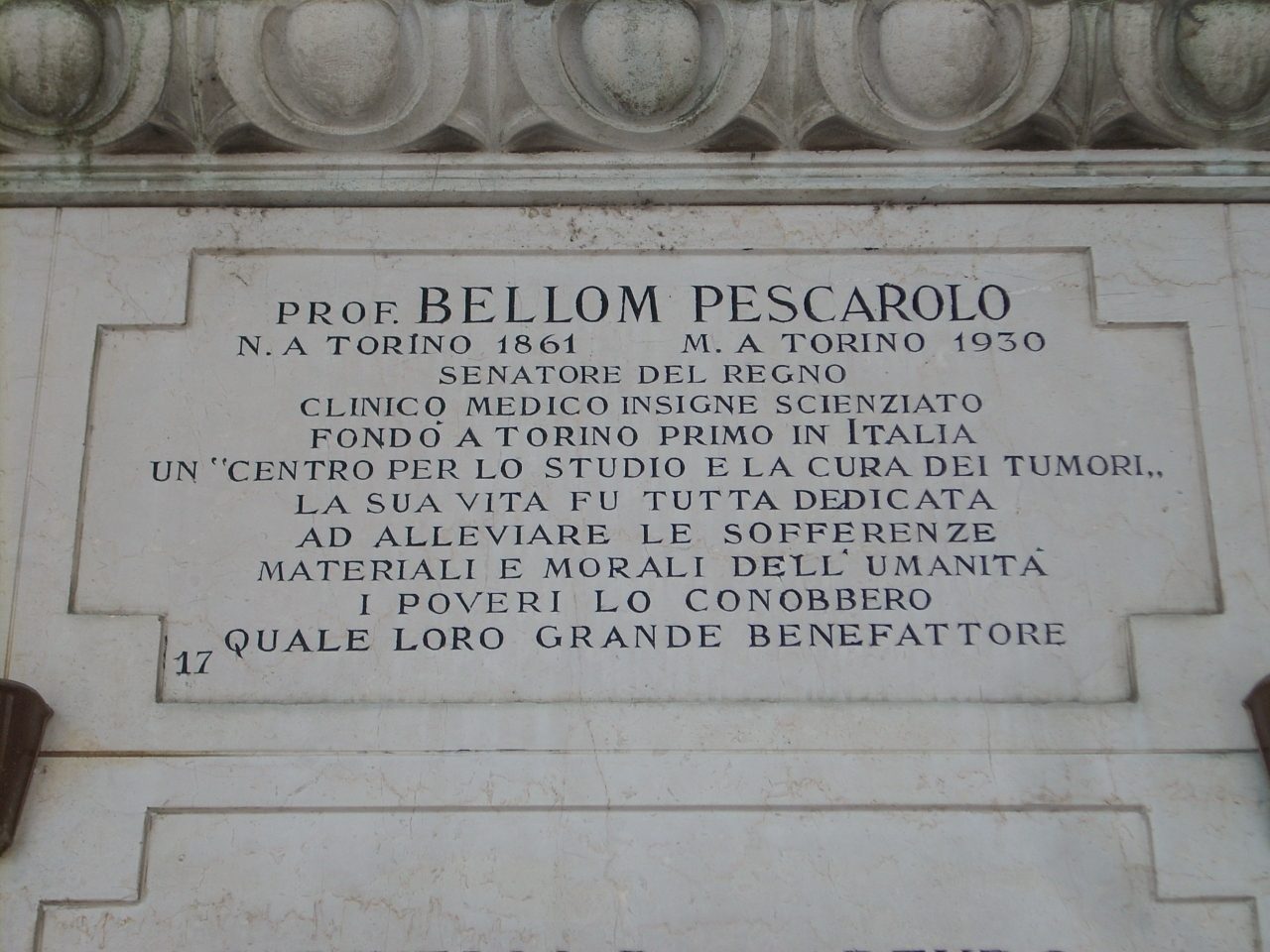 Bellom Pescarolo's tomb, Monumental Cemetery, Turin, Italy - 02.jpg